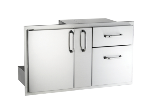 AOG_18-36-SSDD_Door with Dbl. Drawer and Platter Storage