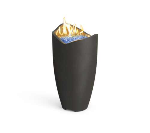 530-BA Wave-Fire-Urn Black-Lava