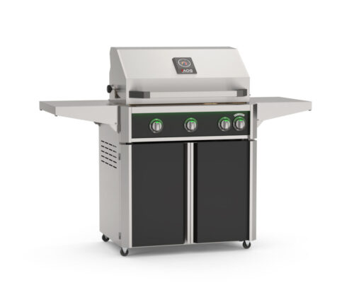 30 Inch Portable Grill With Black Accents