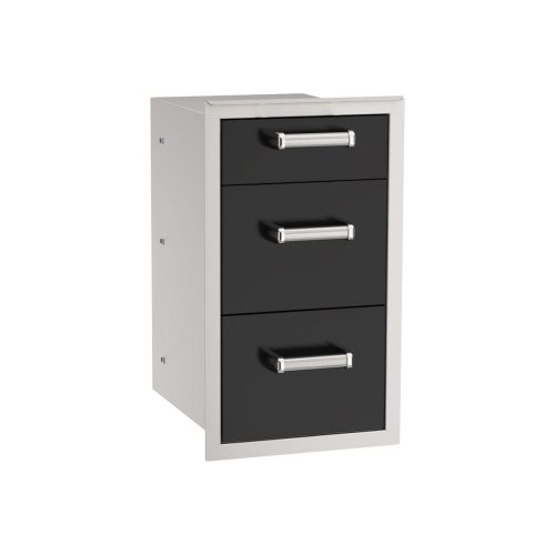 53803BSC Echelon-Black-Triple-Drawer Angle-Closed 