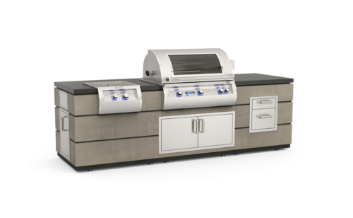 FM ID790-D Contemporary-Island-System Power Burner and Drawer