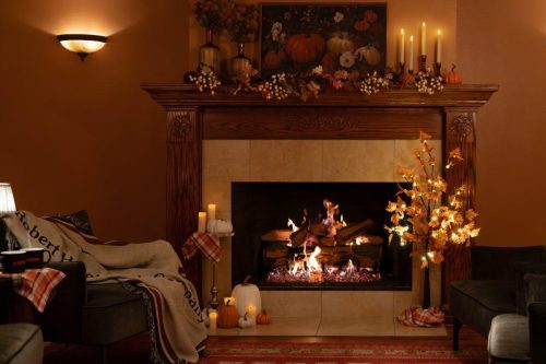 Fall-Fireplace