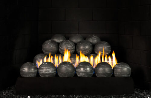 RF G23 Nero-Marquina Spheres